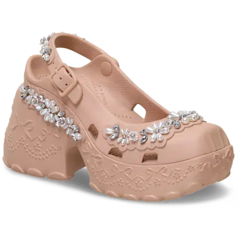 Crocs Simone Rocha Ballerina Platform in Pink Caramel