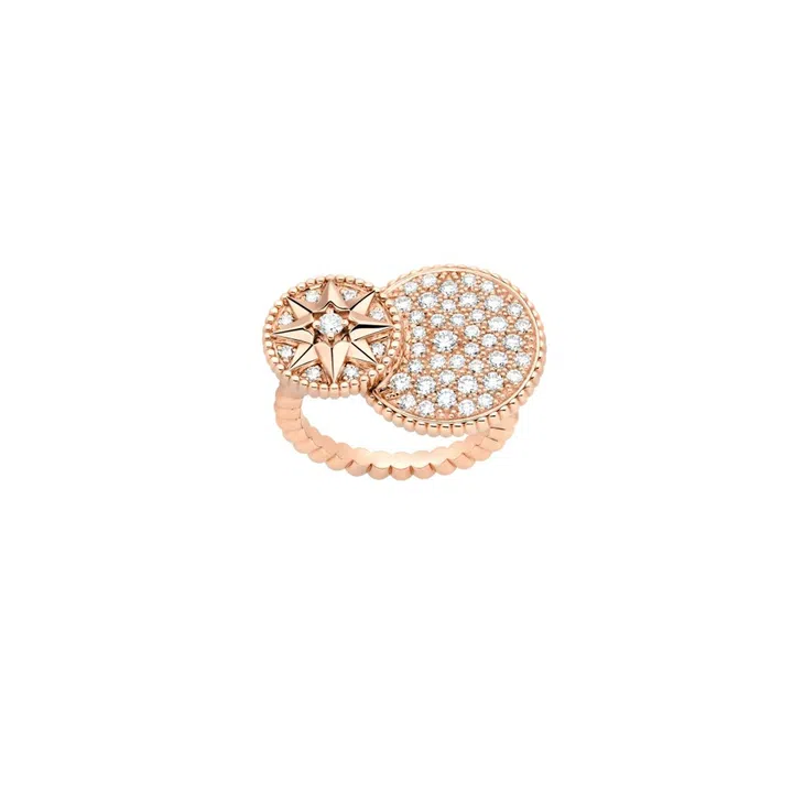 Dior rose des vent ring rose gold