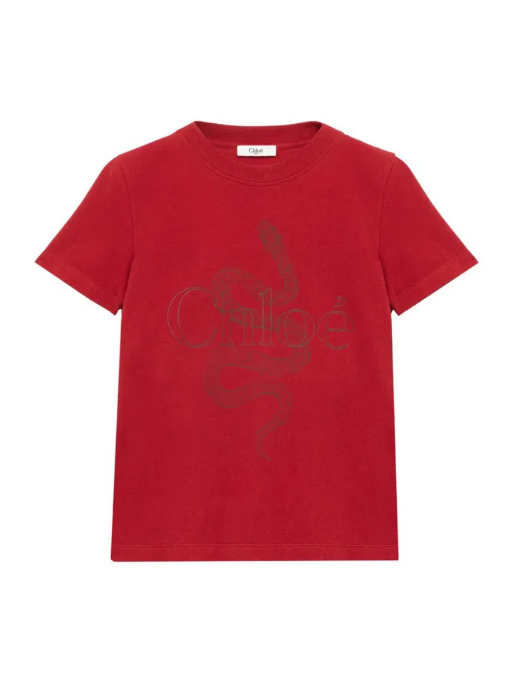 Chloe bracelet hobo bag Lunar New Year capsule collection chinese new year outfit red baby tee