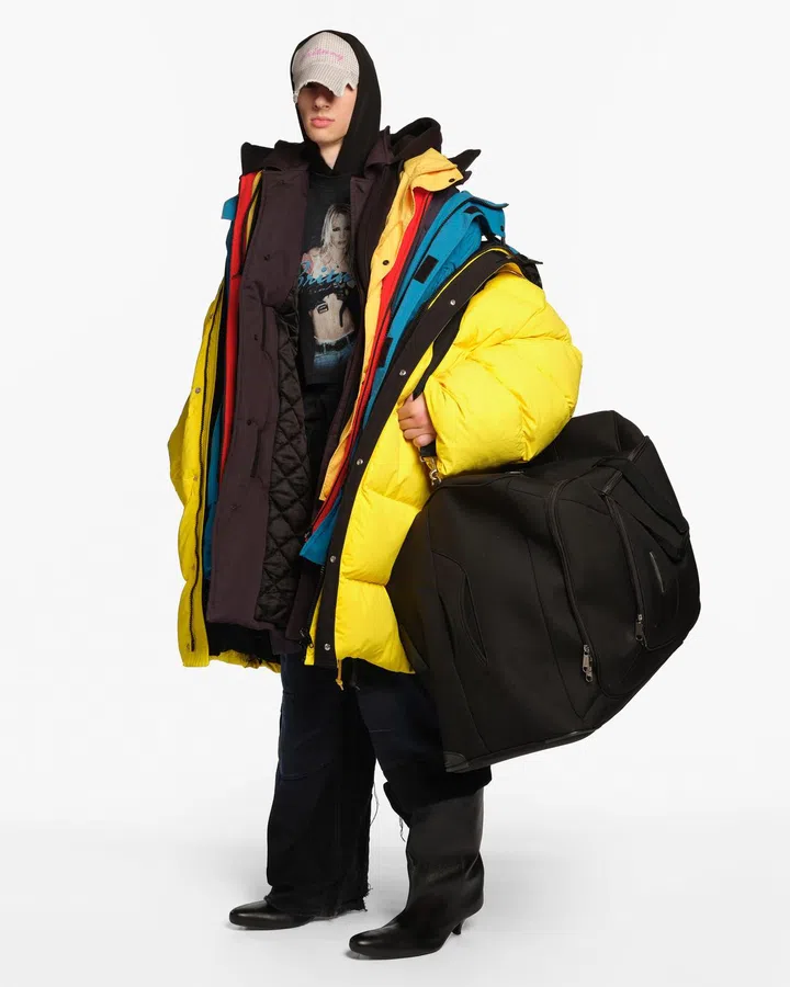 A model in Balenciaga Spring 2026 collection