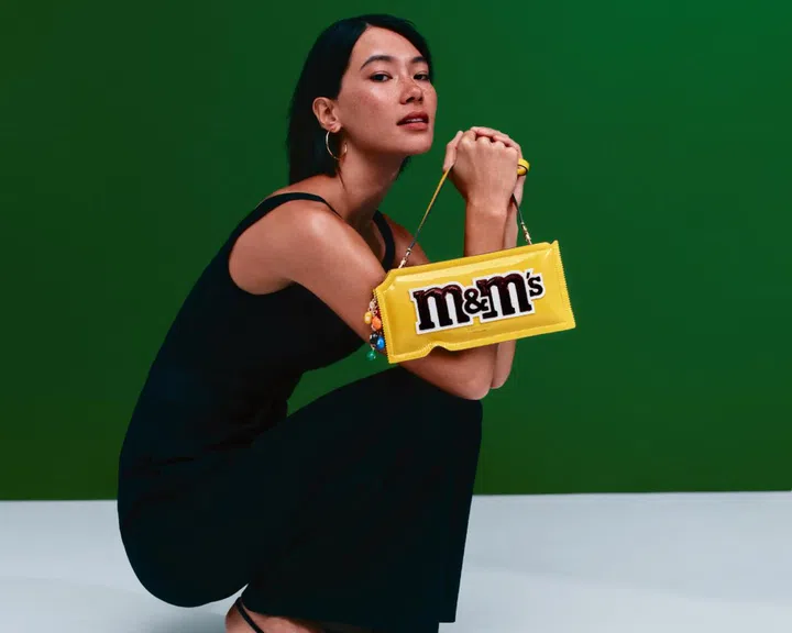 m&m's Kate spade yellow bag