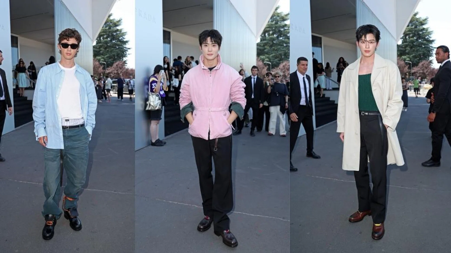 pond jaehyun troye sivan prada mens spring summer 2027 show milan
