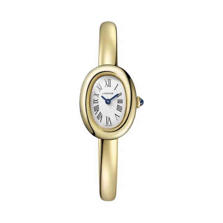 Mini Baignoire 18K yellow gold watch on matching bracelet, $18,600