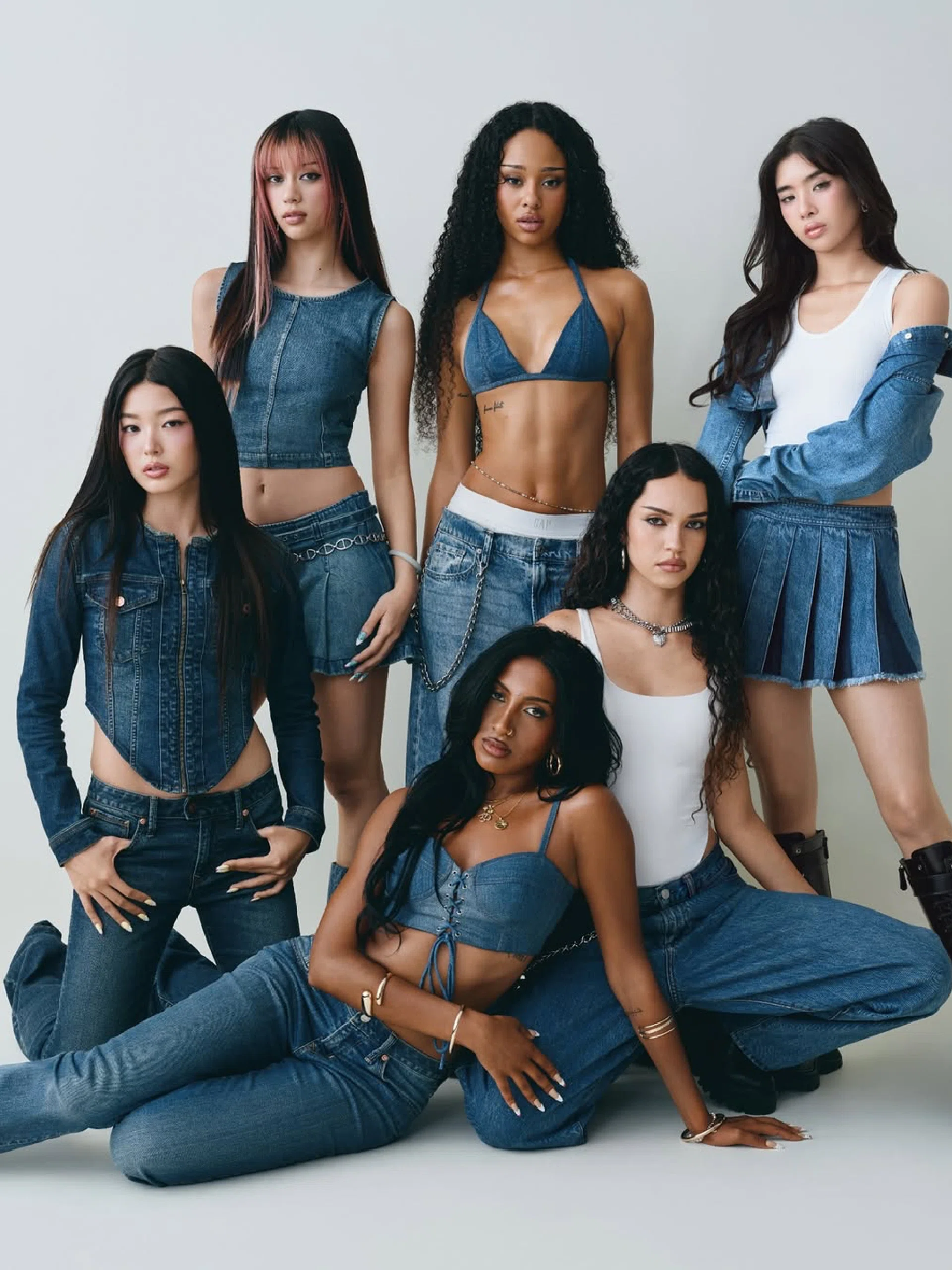 gap’s new denim ad showing katseye