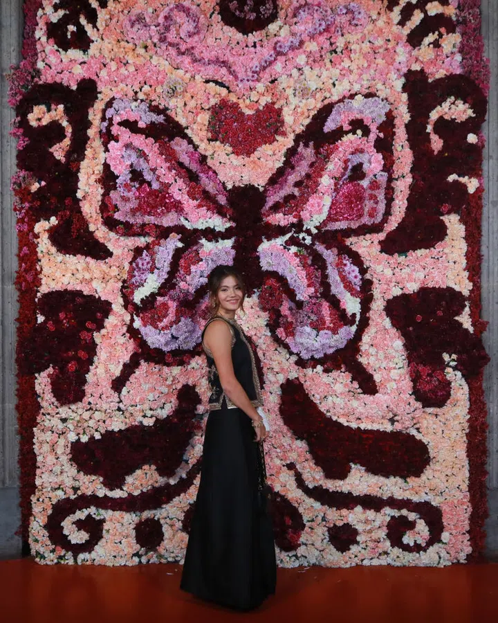 Emma Raducanu poses during the Dior Cruise 2023 photocall at Colegio de San Ildefonso on May 20, 2023 in Mexico City, Mexico. (Photo by Manuel Velasquez/Getty Images For Christian Dior)