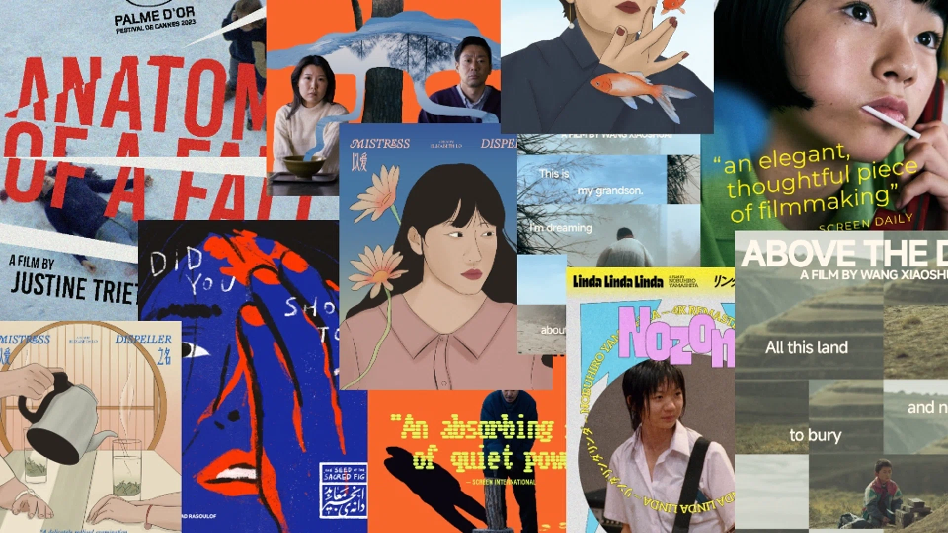 Anticipate Pictures movie posters illustration Danielle Ng