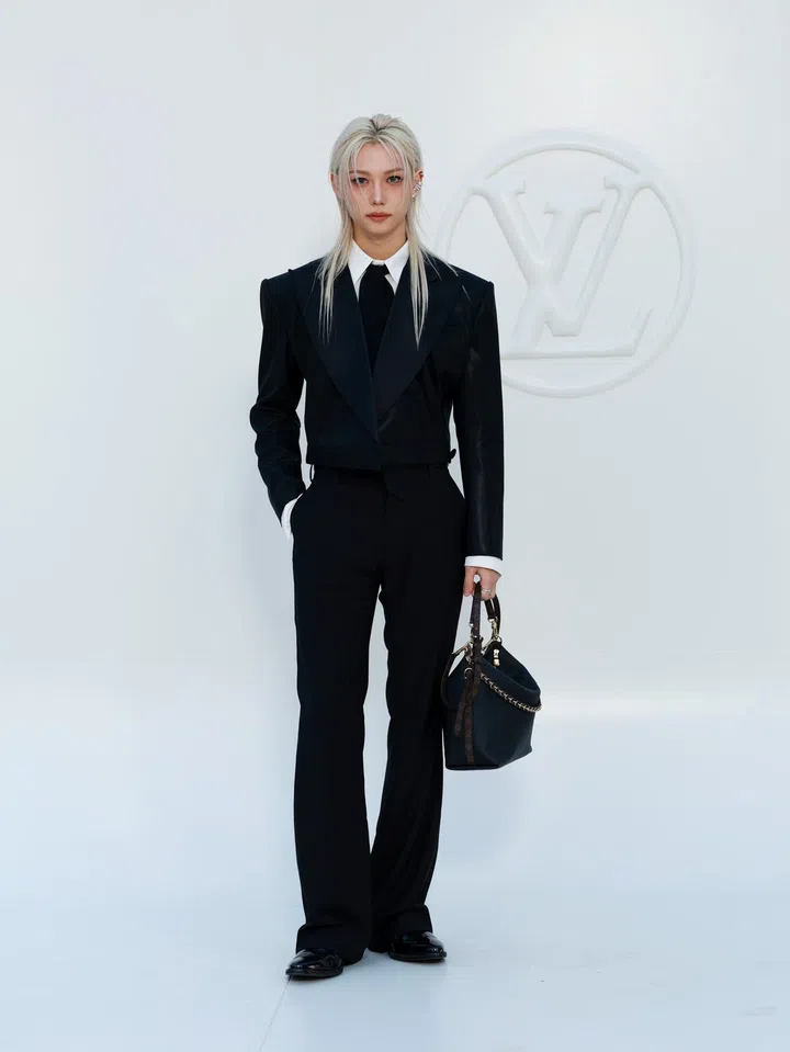 Felix Stray Kids at Louis Vuitton Spring Summer 2027 show Paris Fashion week
