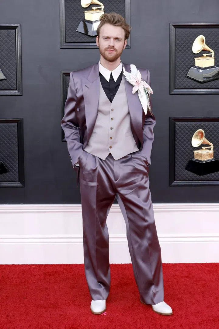 LAS VEGAS, NEVADA - APRIL 03: FINNEAS attends the 64th Annual GRAMMY Awards at MGM Grand Garden Arena on April 03, 2022 in Las Vegas, Nevada. (Photo by Frazer Harrison/Getty Images for The Recording Academy)