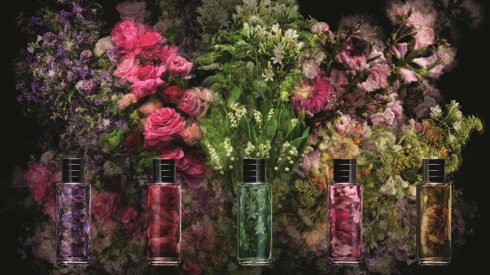 Japanese floral artist Azuma Makoto gets inspired by Dior's perfumes for a series of sculptures. Credit: Dior