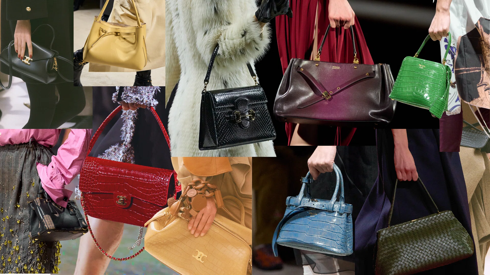 Vintage-inspired luxury branded handbags Fall Winter 2026
