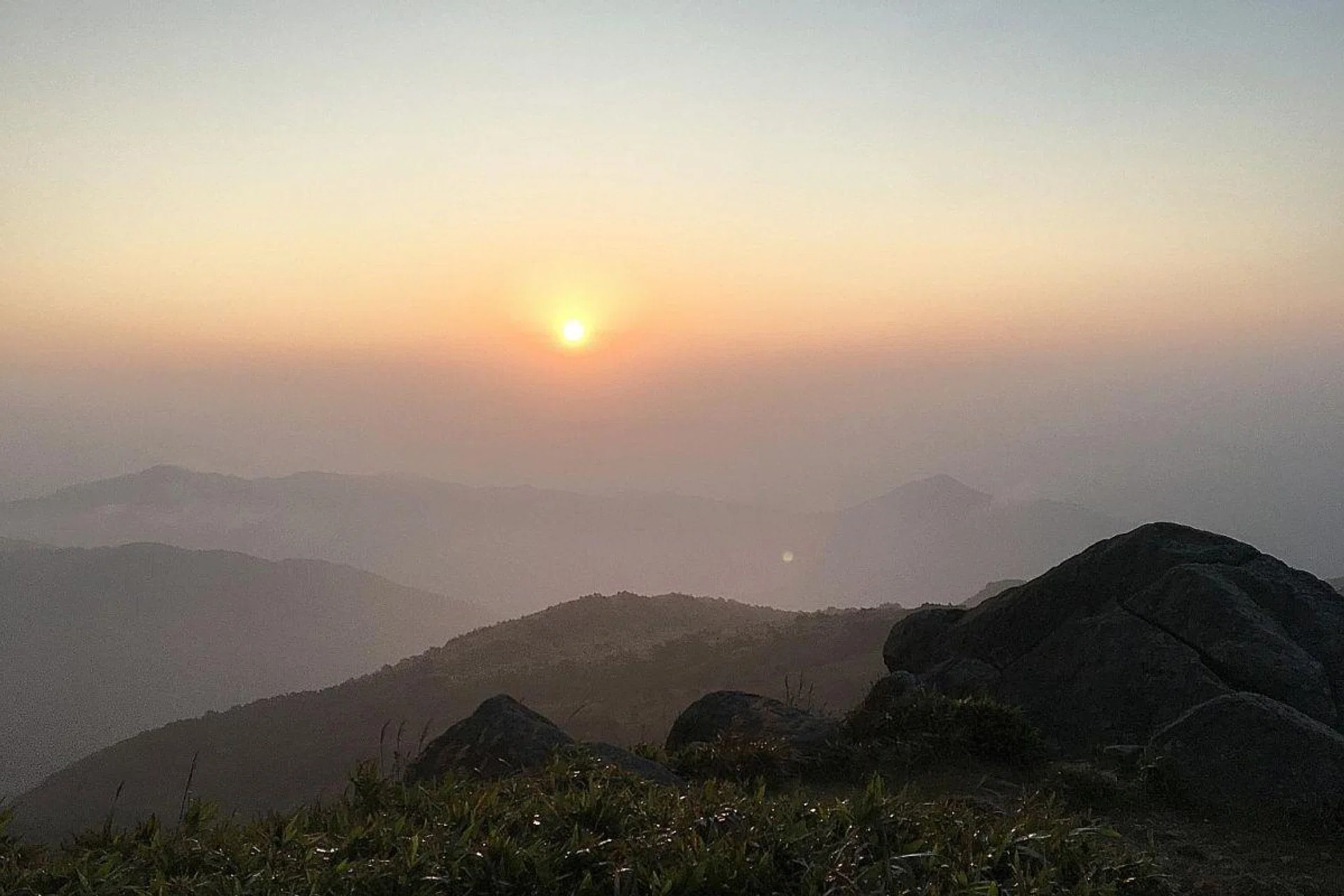 The Tai Mo Shan Sunrise Hike Tour by travel company Tour 3.0 ferries hikers three-quarters up the mountain to catch the sunrise at its peak. Photos: Kenneth Goh