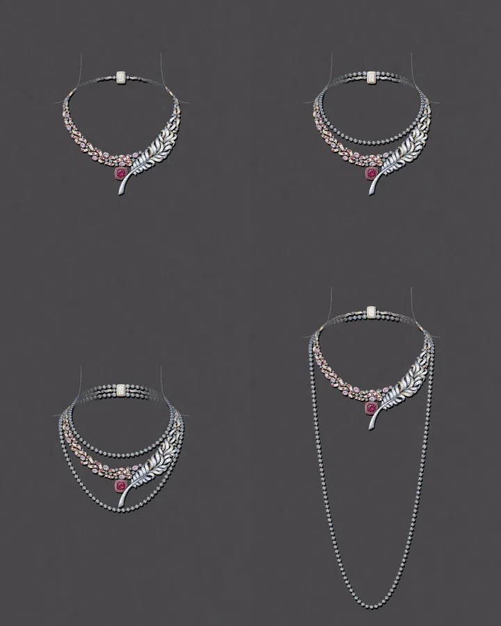 Plume Couture de Chanel necklace