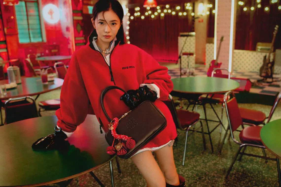 ポンポンチャーム miu レッド miu