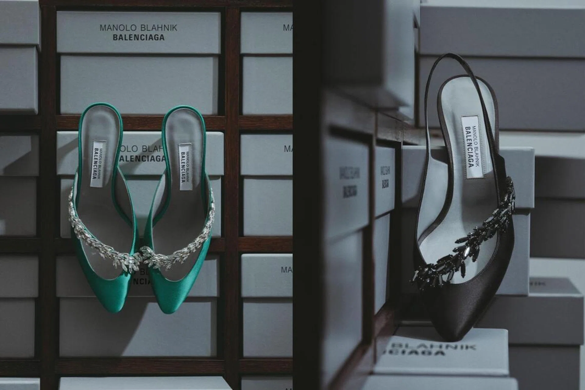 Balenciaga Manolo Blahnik shoes heels Fall 2026