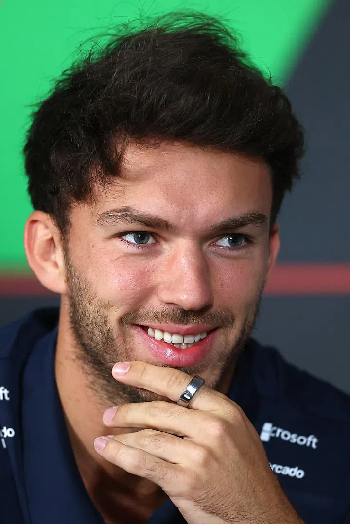 BAKU, AZERBAIJAN - SEPTEMBER 18: Pierre Gasly of France and Alpine F1 looks on in the Drivers Press Conference during previews ahead of the F1 Grand Prix of Azerbaijan at Baku City Circuit on September 18, 2025 in Baku, Azerbaijan. (Photo by Clive Rose/Getty Images)