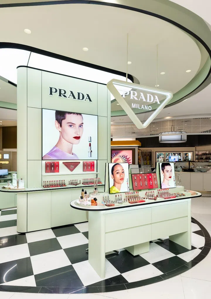 Prada Tangs Beauty Counter