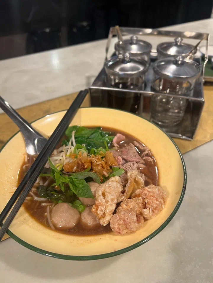 Boat noodles at Chat Thai australia restaurant
