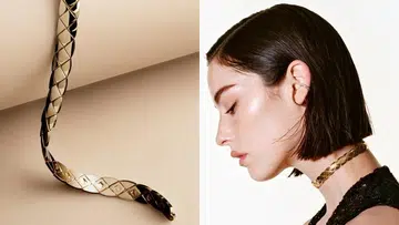 gracie abrams wearing chanel coco crush choker.