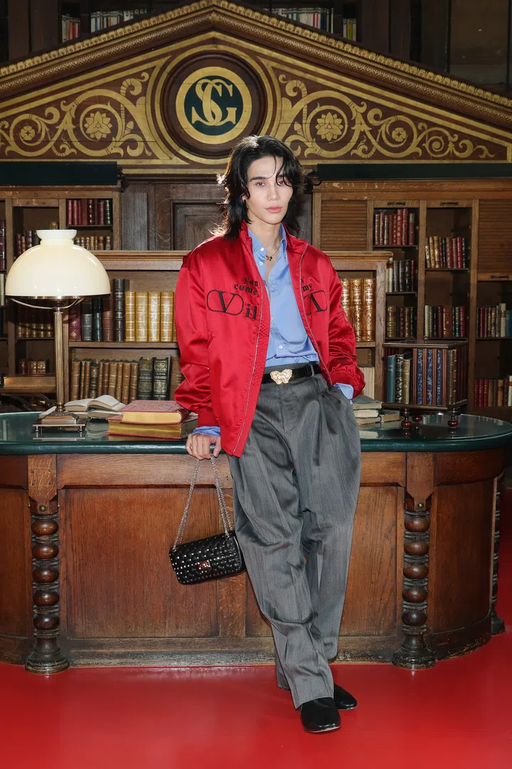 Jeff Satur at Valentino Spring Summer 2027 show Paris Fashion Week