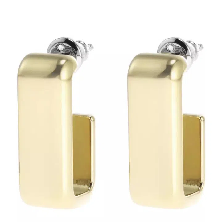 Affordable earrings in Singapore - Fossil gold hoops