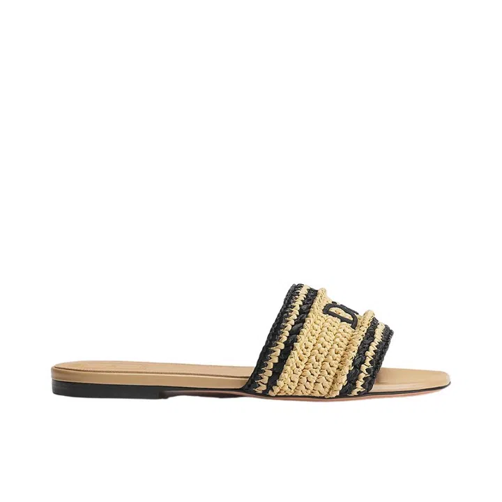Dior Dioriviera Summer Capsule Collection 2026 - Raffia woven slide
