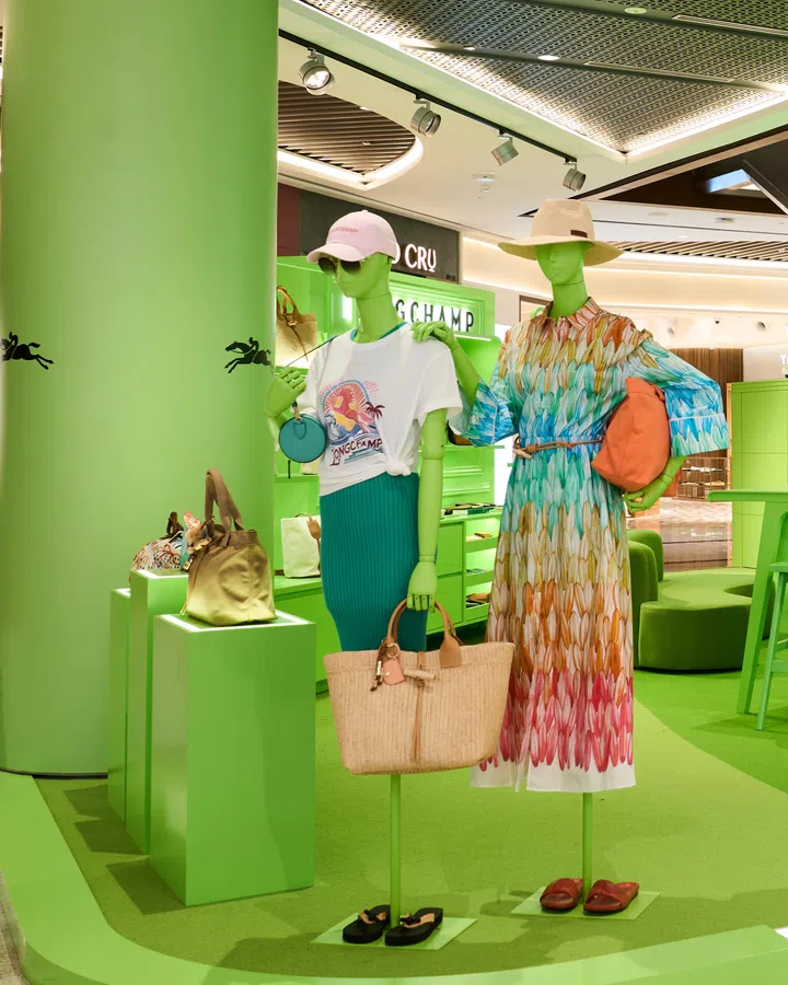 Longchamp Singapore Raffles City pop-up 