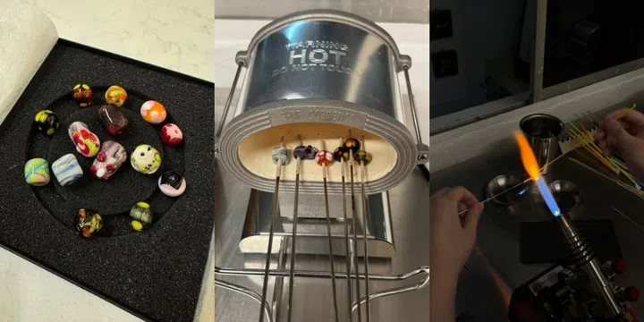 J.naiglass glass bead workshops