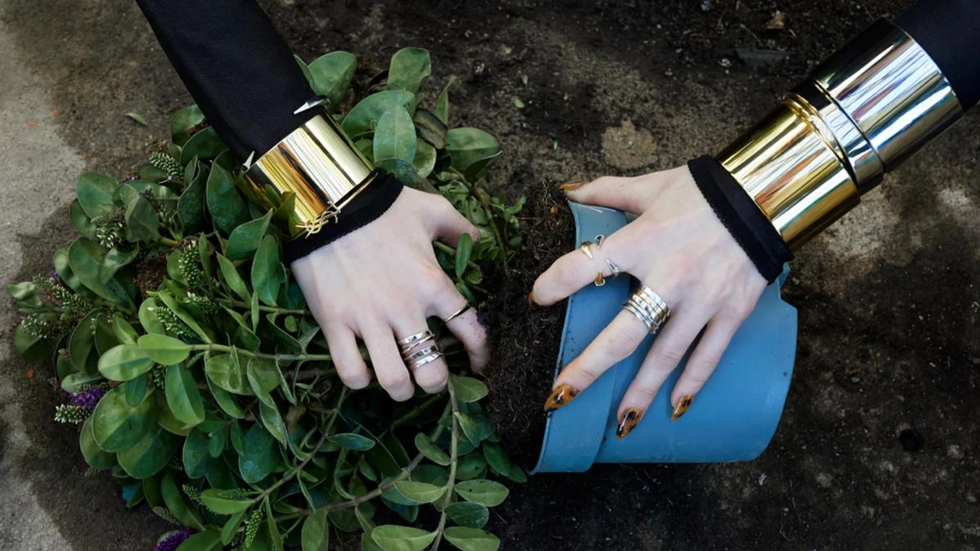 Sleek baubles made with even slicker materials. Credit: Saint Laurent