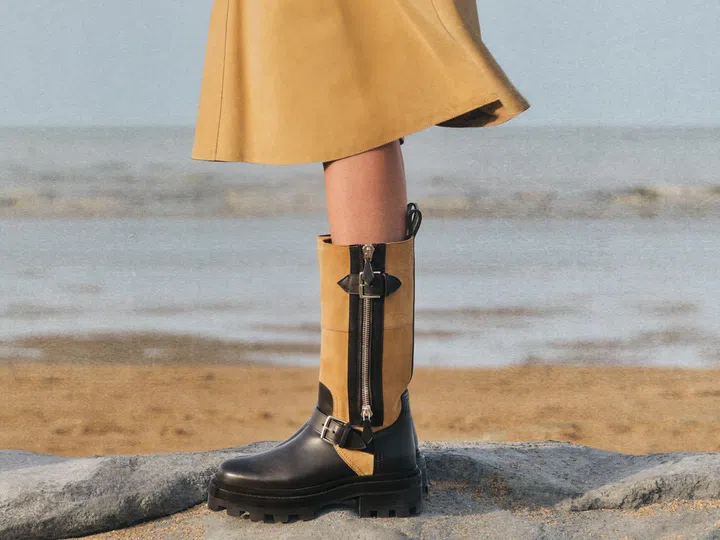 Hermes Fall Winter 2026 shoes - calfskin suede goatskin boots