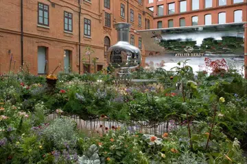 The Mirror garden installation by This Humid House and Beast Shanghai at Rockbund Square