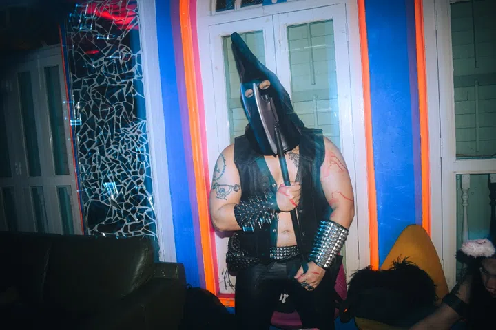 BlackLight Rave mask