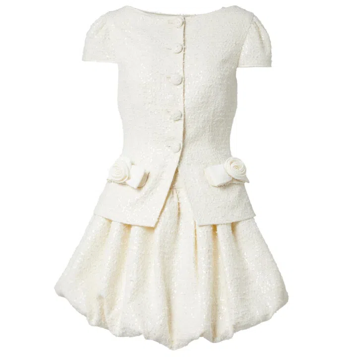 Self-Portrait polyester dress, $950, Club21