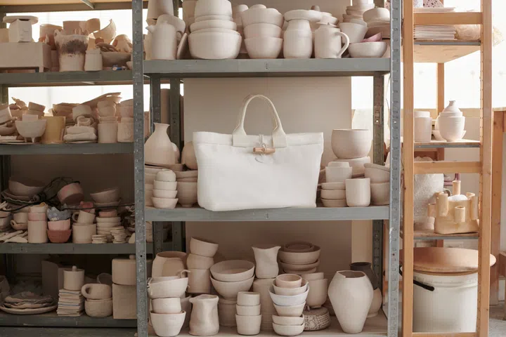 new longchamp bag le roseau l cotton canvas tote in ecru