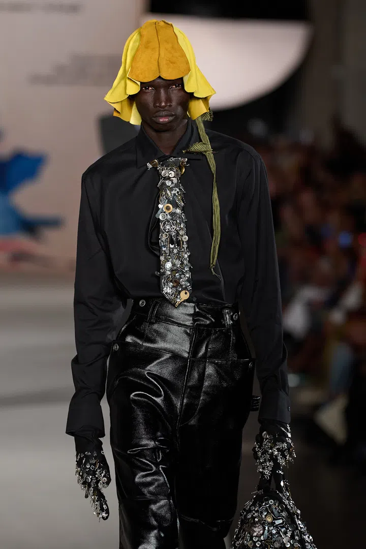 Kidsuper Men’s Spring Summer 2026 bedazzled tie