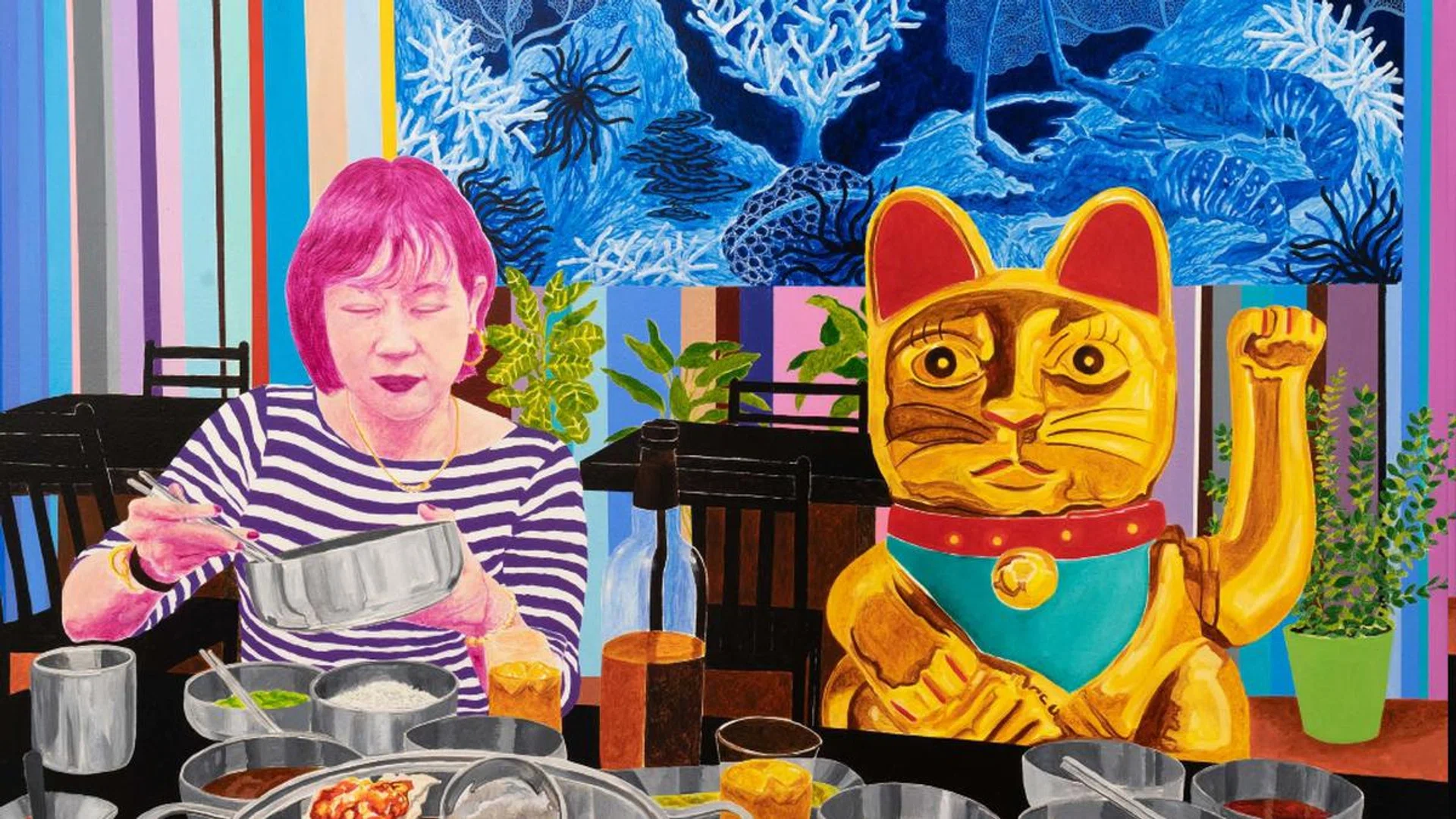 Gallery Richard Koh Fine Art is hosting rising Malaysian artist Justin Lim, whose new exhibition Sanctuary, is an eclectic response to being trapped by the pandemic. Credit: Richard Koh Fine Art