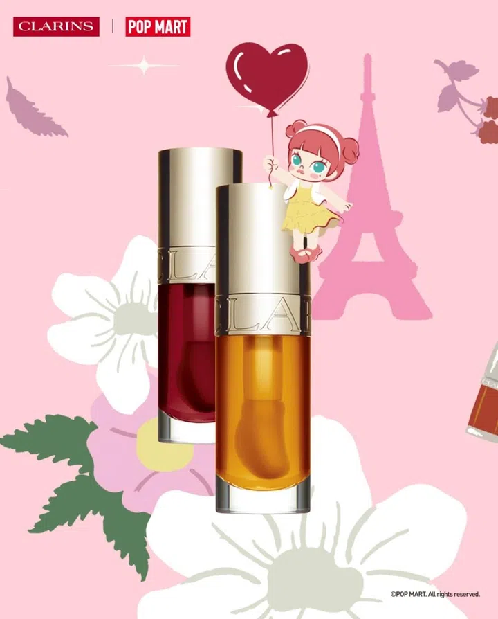 clarins pop mart molly collaboration lip oils