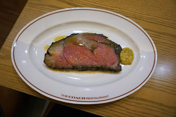 Coach Restaurant Singapore review - Sunday Prime rib steak
