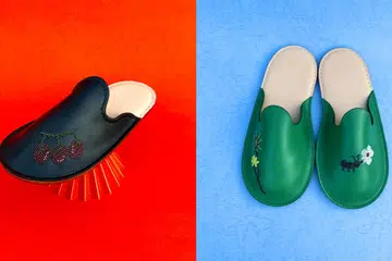 Tangible Care Pixel Motifs Beaded Slippers