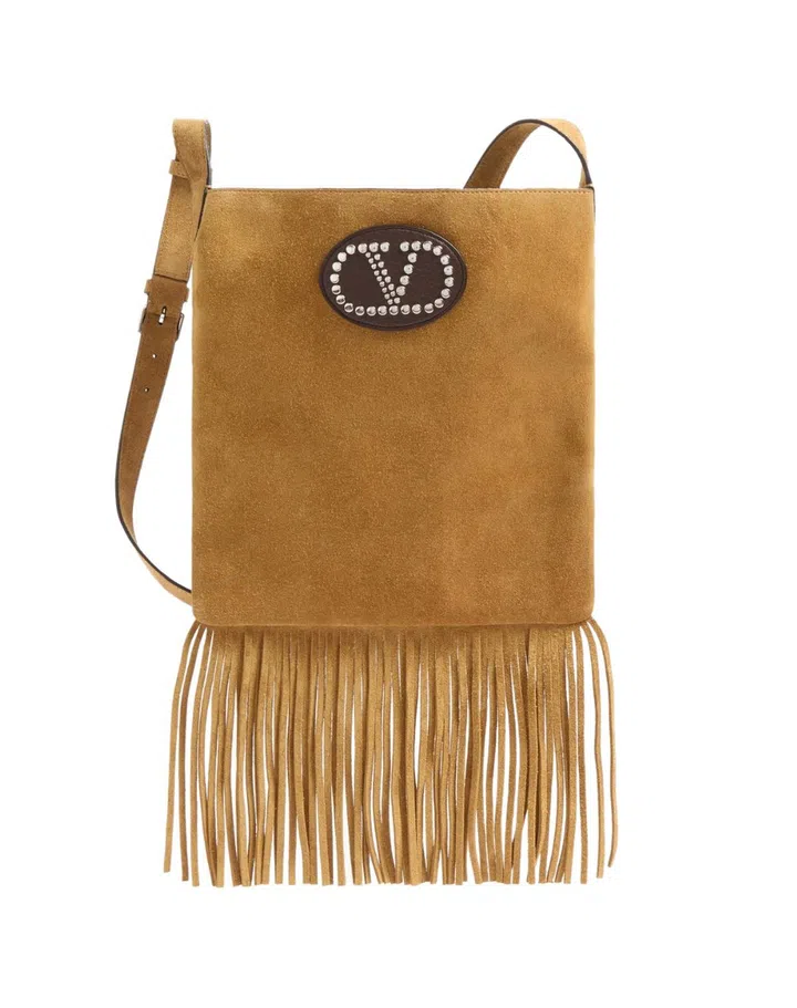 valentino spring 2024 holiday 2024 collection fringe bag suede nellcote