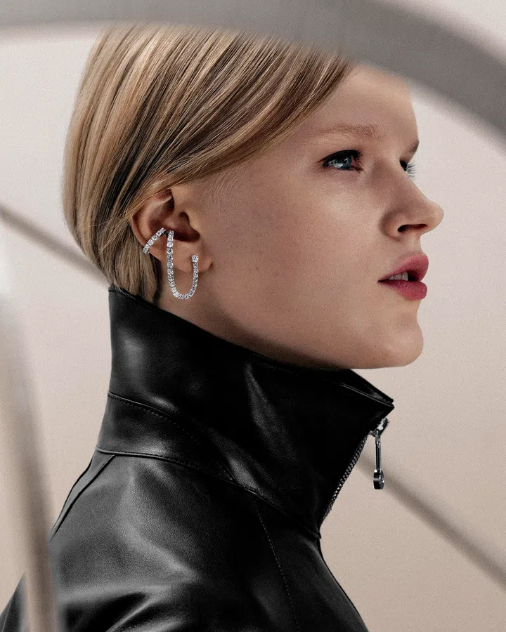 Hermes Double Tour Crescendo Mono earring