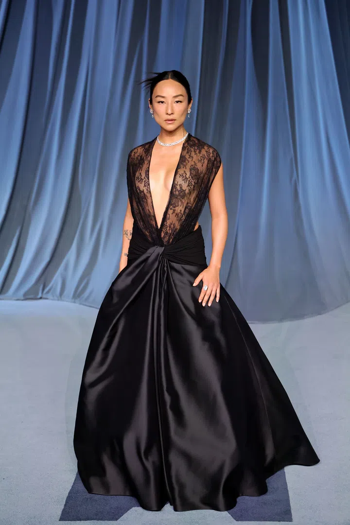 LOS ANGELES, CALIFORNIA - OCTOBER 18: (FOR EDITORIAL USE ONLY) Greta Lee attends the Academy Museum 5th Annual Gala in Partnership with Rolex at Academy Museum of Motion Pictures on October 18, 2025 in Los Angeles, California. (Photo by Emma McIntyre/Oscars/Getty Images for  Academy Museum of Motion Pictures)