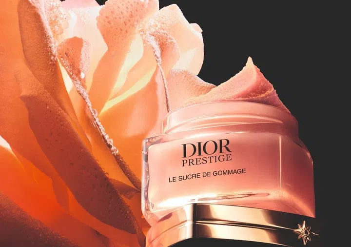 dior prestige sugar facial scrub rose infused