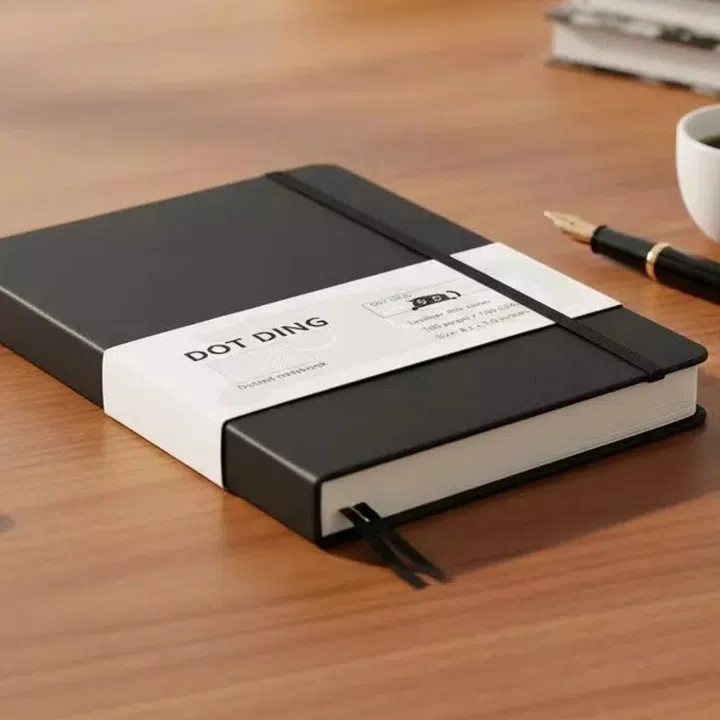 A5 Dotted Notebook Cloth Hardcover