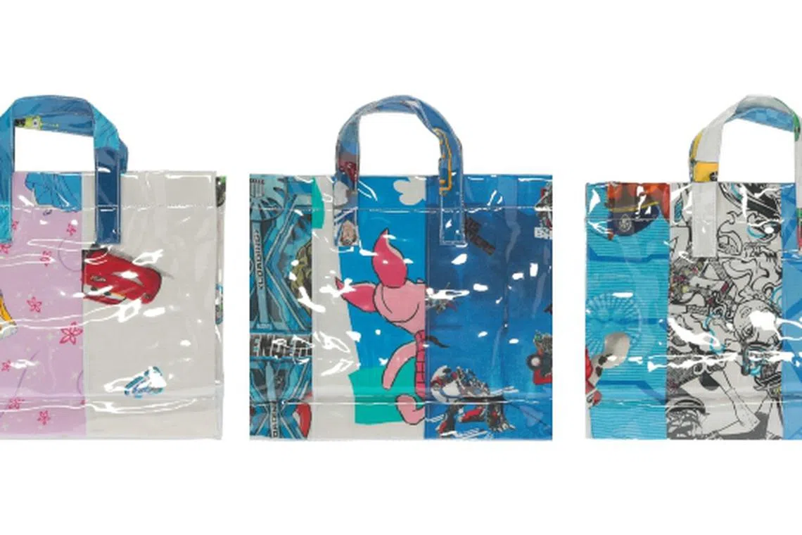 These Comme Des Garcons Shirt PVC Tote Bags Are Made From Bed