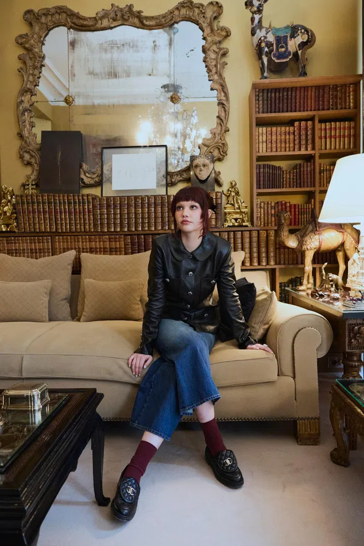 Shye in Coco Chanel’s apartment in Paris, ahead of Chanel’s Fall Winter 2025 show