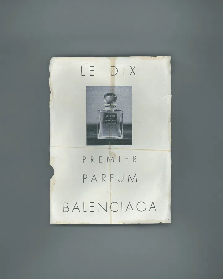 Balenciaga Le Dix perfume original poster