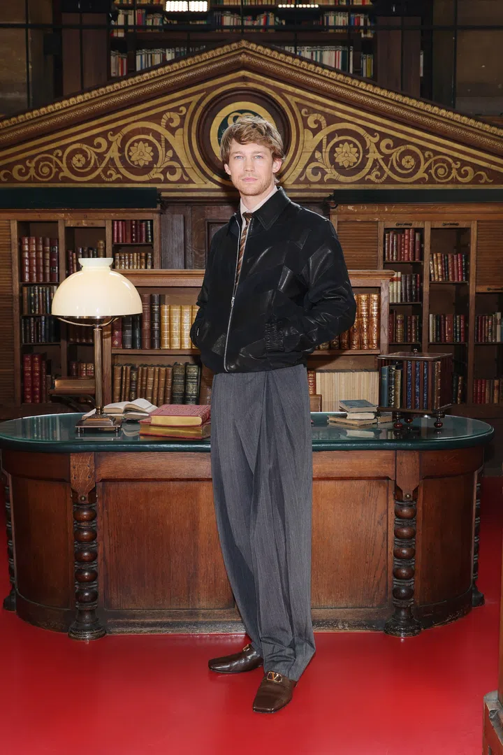 Joe Alwyn at Valentino Spring Summer 2027 show Paris Fashion Week