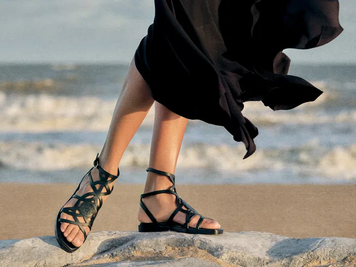 Hermes Fall Winter 2026 shoes - Nappa leather gladiator sandals