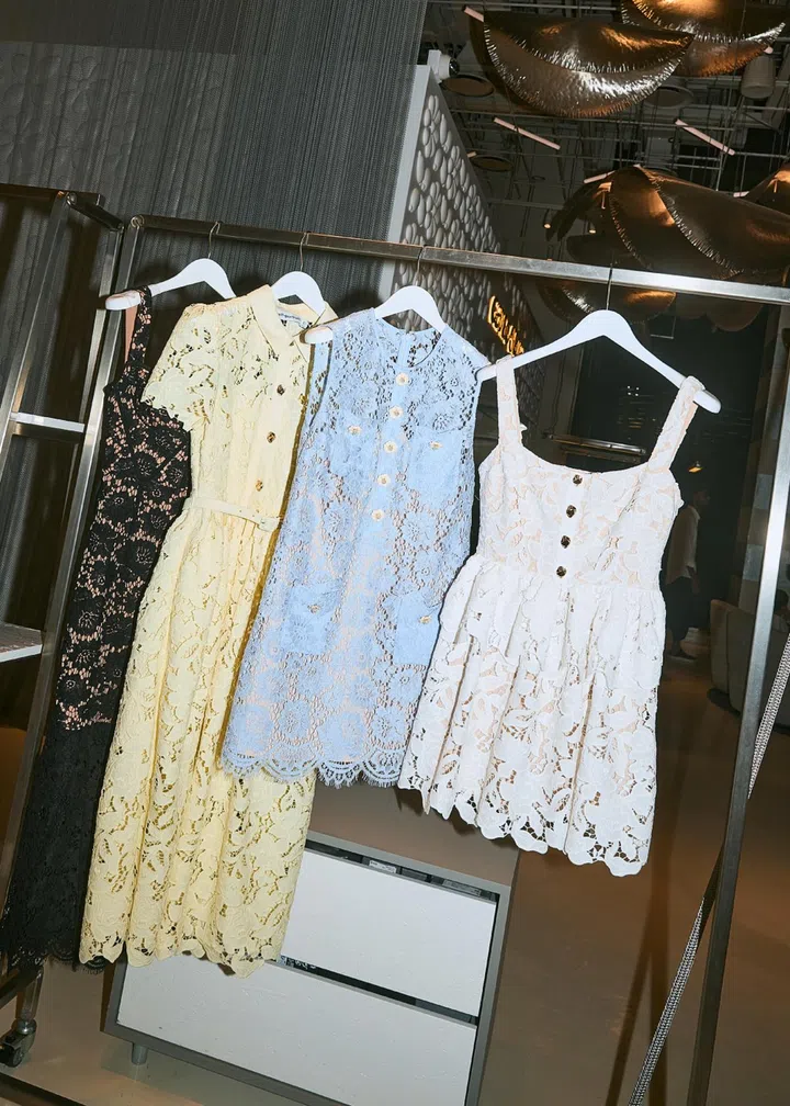 self portrait lace dress