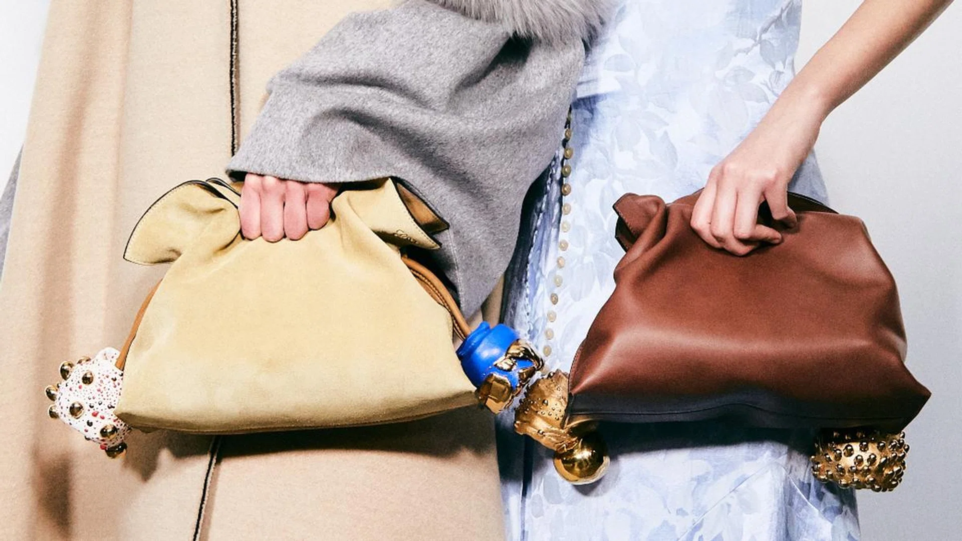 Give your look a softer touch with the pillowy, dumpling bag. Credit: Courtesy